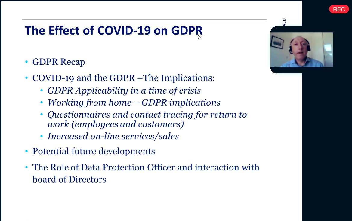 The Effect of COVID-19 on GDPR - What Directors Need to Know