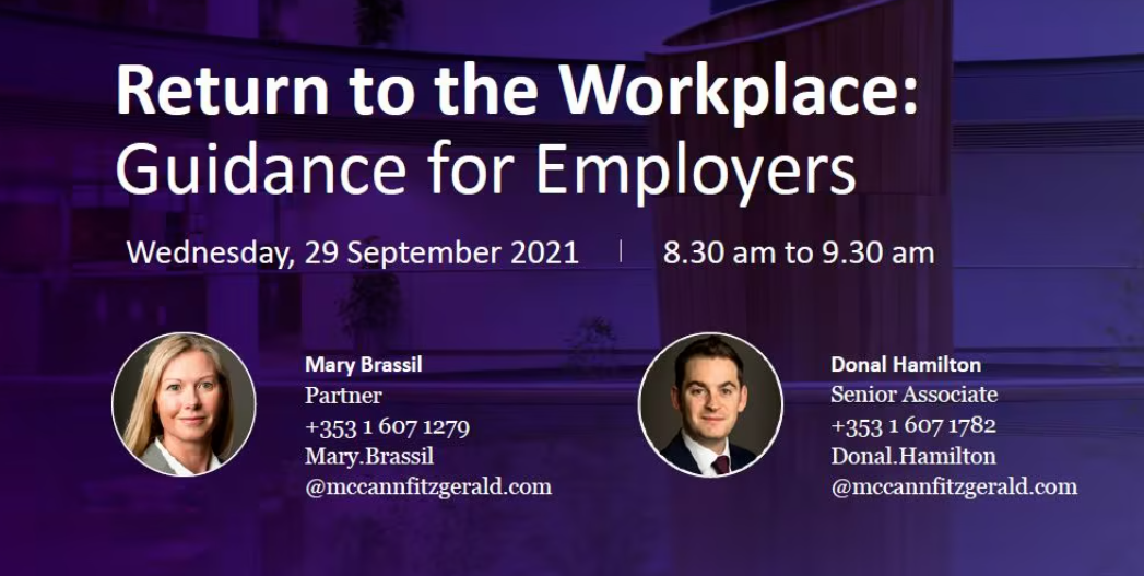 Return to the Workplace: Guidance for Employers